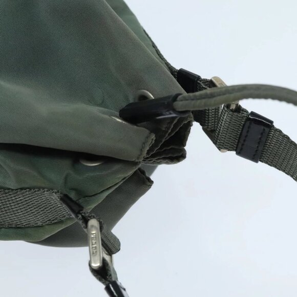 PRADA Hand Bag Nylon Khaki - Picture 7 of 14